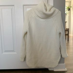 Knit turtleneck sweater tunic